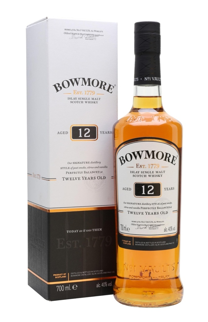 Bowmore 12 Years Old Single Malt Whisky (700ml)