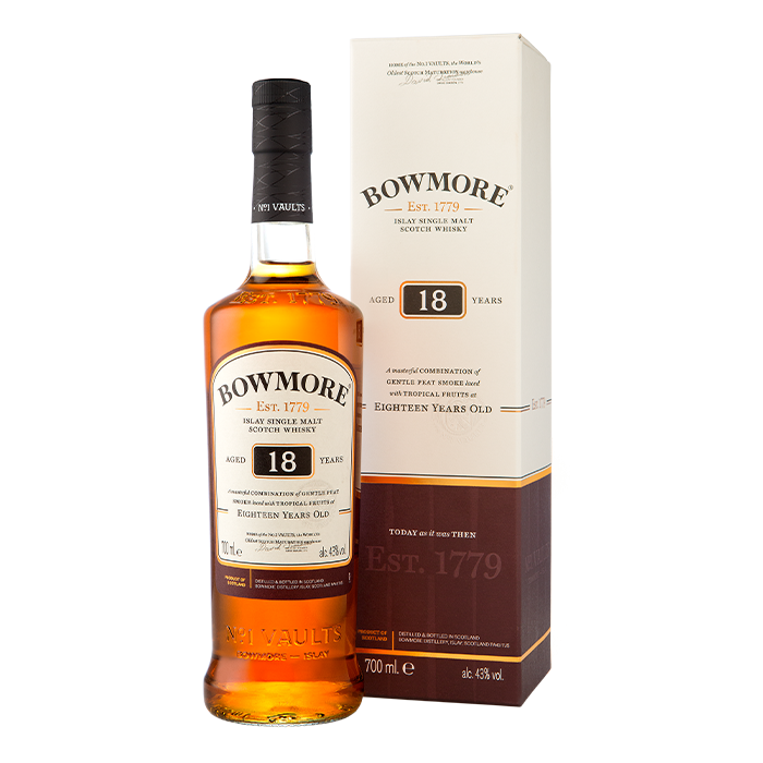 Bowmore 18 Years Old Single Malt Whisky (700ml)