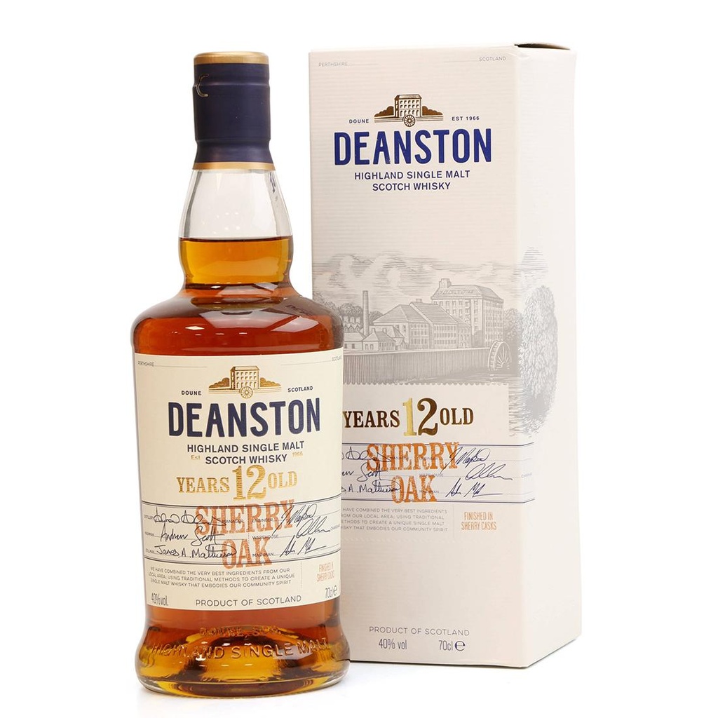 Deanston 12 Years Old Sherry Oak Single Malt Whisky (700ml)