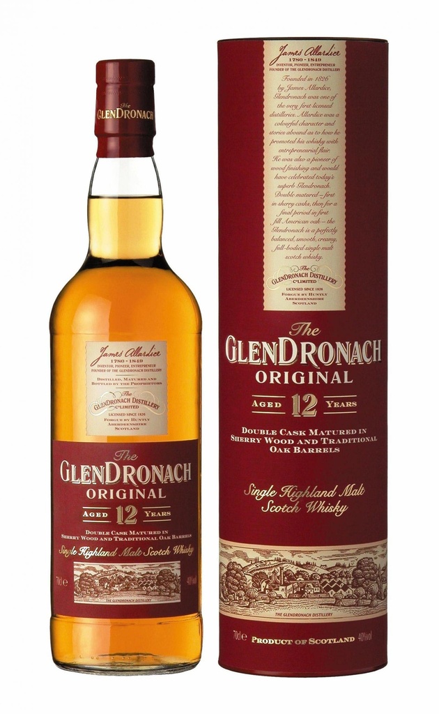 Glendronach 12 Years Old Highland Single Malt Scotch Whisky (700ml)
