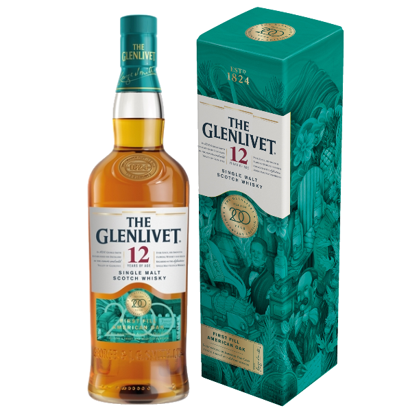 Glenlivet 12 Years Old Single Malt Scotch Whisky (700ml) [200 Anniversary Edition]