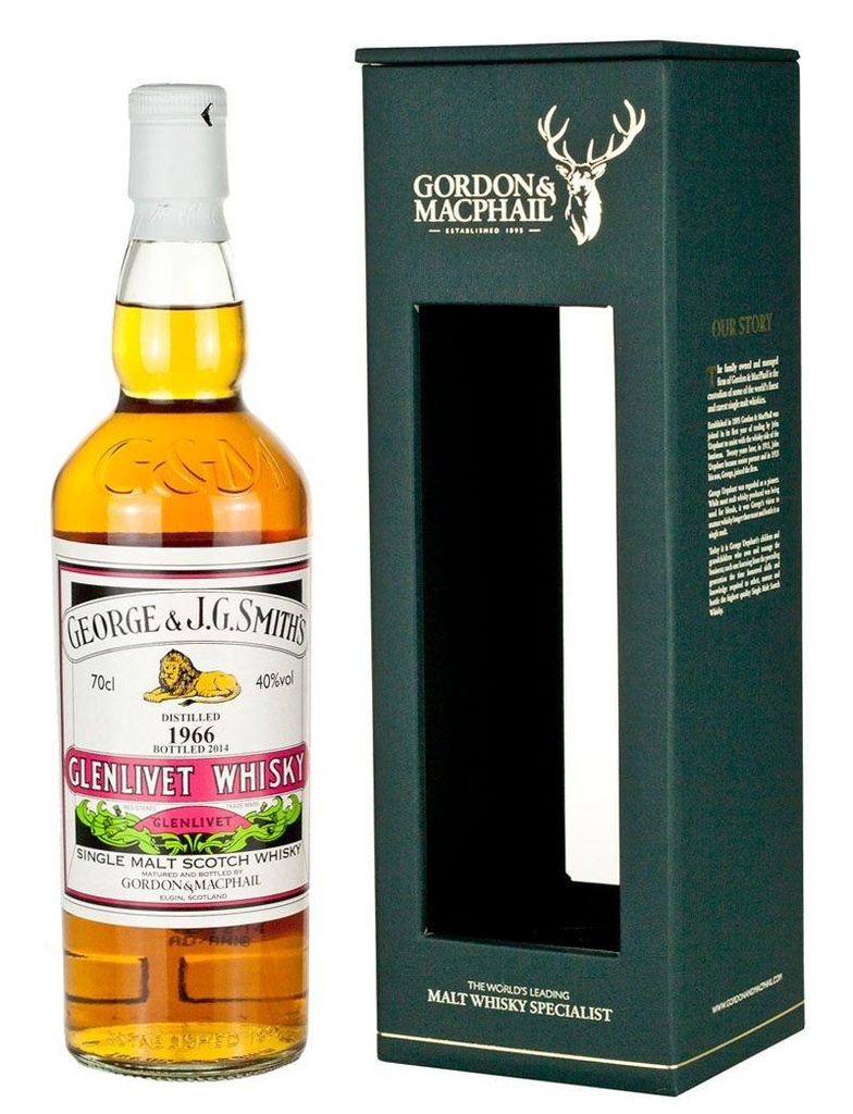 Glenlivet 1966 Gordon & Macphail 47 Years Old Single Malt Scotch Whisky (700ml)