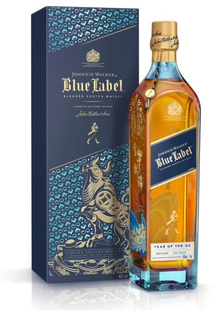 Johnnie Walker Blue Label Whisky [Year of OX Edition]