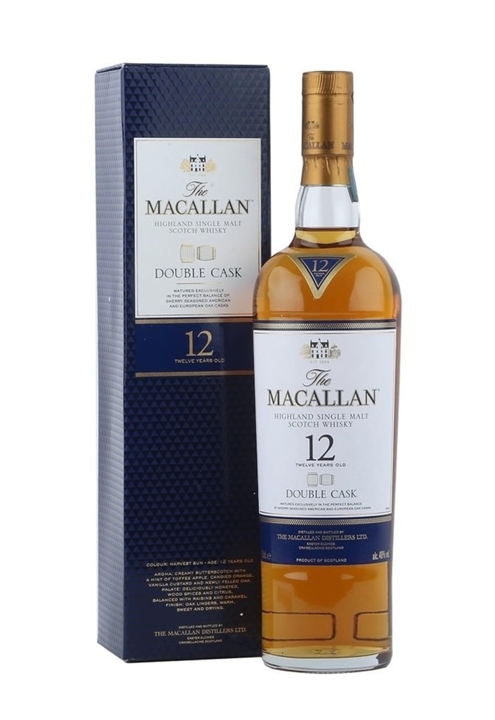 Macallan 12 Years Old Double Cask Single Malt Scotch Whisky (700ml)