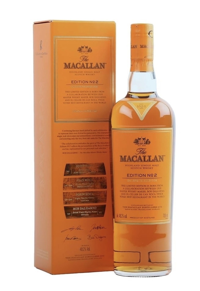 Macallan No.2 Edition Single Malt Scotch Whisky (700ml) - Parallel Import 