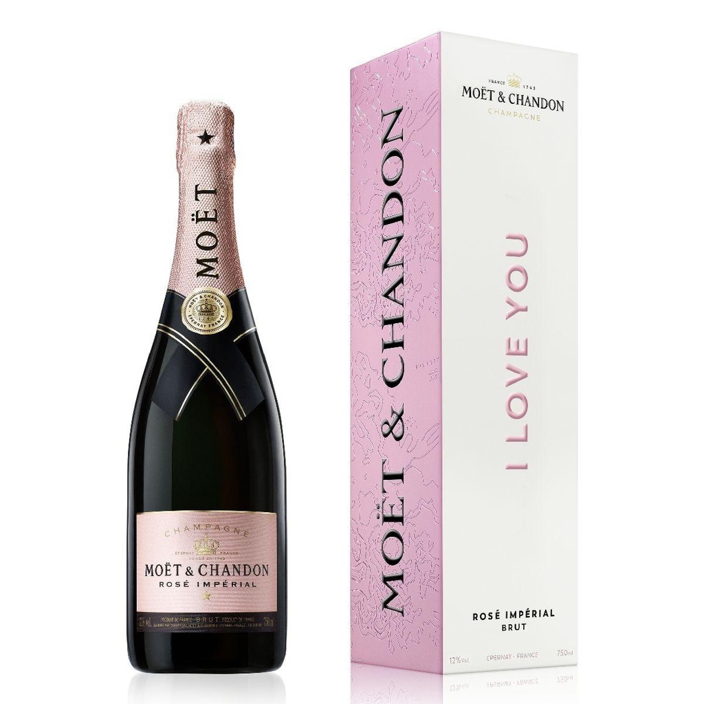 Moet & Chandon Impérial Rose Brut NV (750ml) - I Love You 