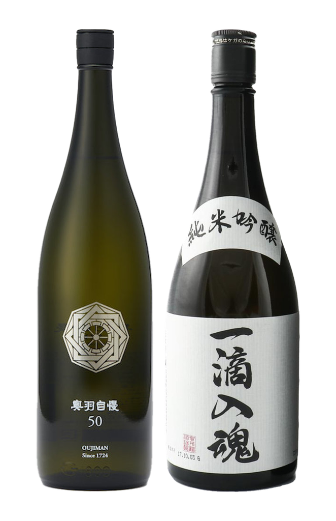 Sake set - 1.8L (賀茂鶴 一滴入魂 純米吟醸 1.8L + 奧羽自慢 純米大吟釀50 1.8L)