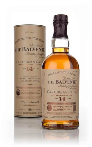 [BAL14YEAR-Satr] Balvenie 14 Years Old Caribbean Cask Single MaltScotch Whisky (700ml)