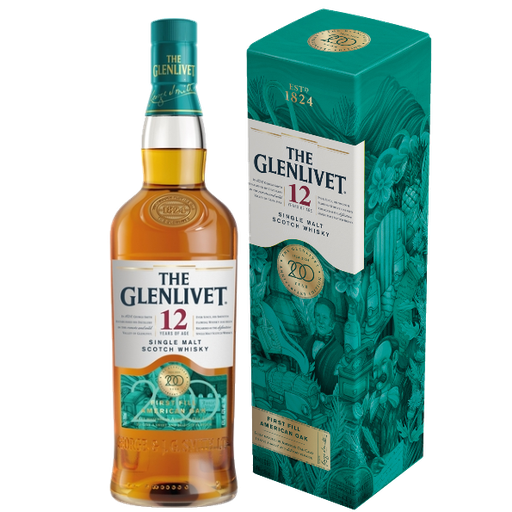 [GLENLIVET12AO700ml] Glenlivet 12 Years Old Single Malt Scotch Whisky (700ml) [200 Anniversary Edition]
