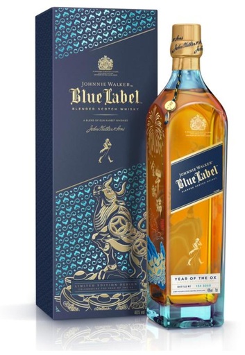 [5ffeb125cb03972bc645112b] Johnnie Walker Blue Label Whisky [Year of OX Edition]