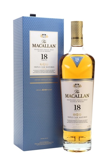 [5ded3195b46f1e0027e9cf13] Macallan 18 Years Old Triple Cask Single Malt Scotch Whisky (700ml)