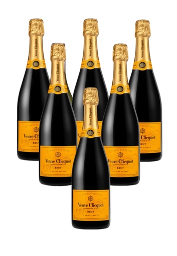 [5e3f8e759a92ea00158219ef] Veuve Clicquot Yellow Label NV (700ml) [Set of 6]